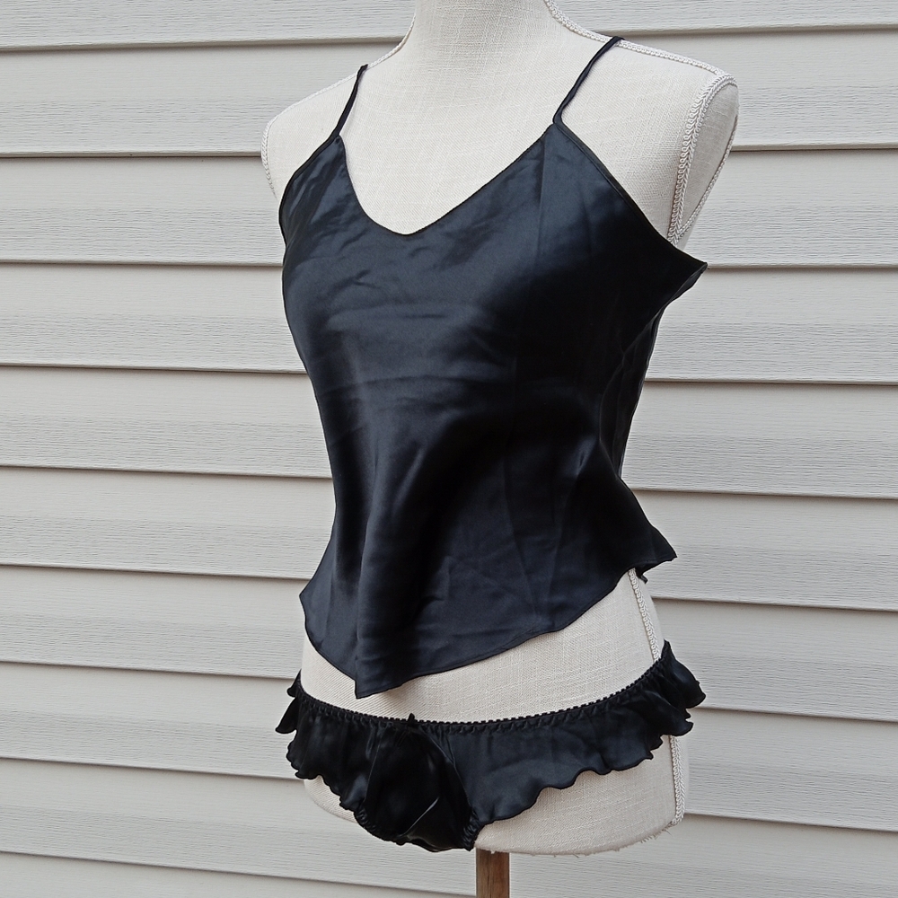 NWOT! Vintage, Black Bra and Panty Set, Frilly, Multiple Sizes! Also in Orange